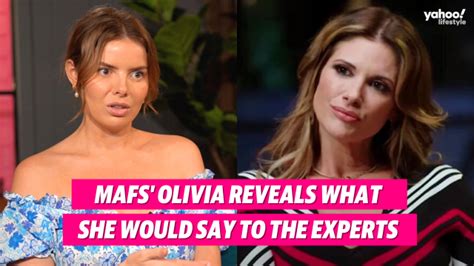 mafs olivia|MAFS Olivia Frazer reveals what she would say to the experts